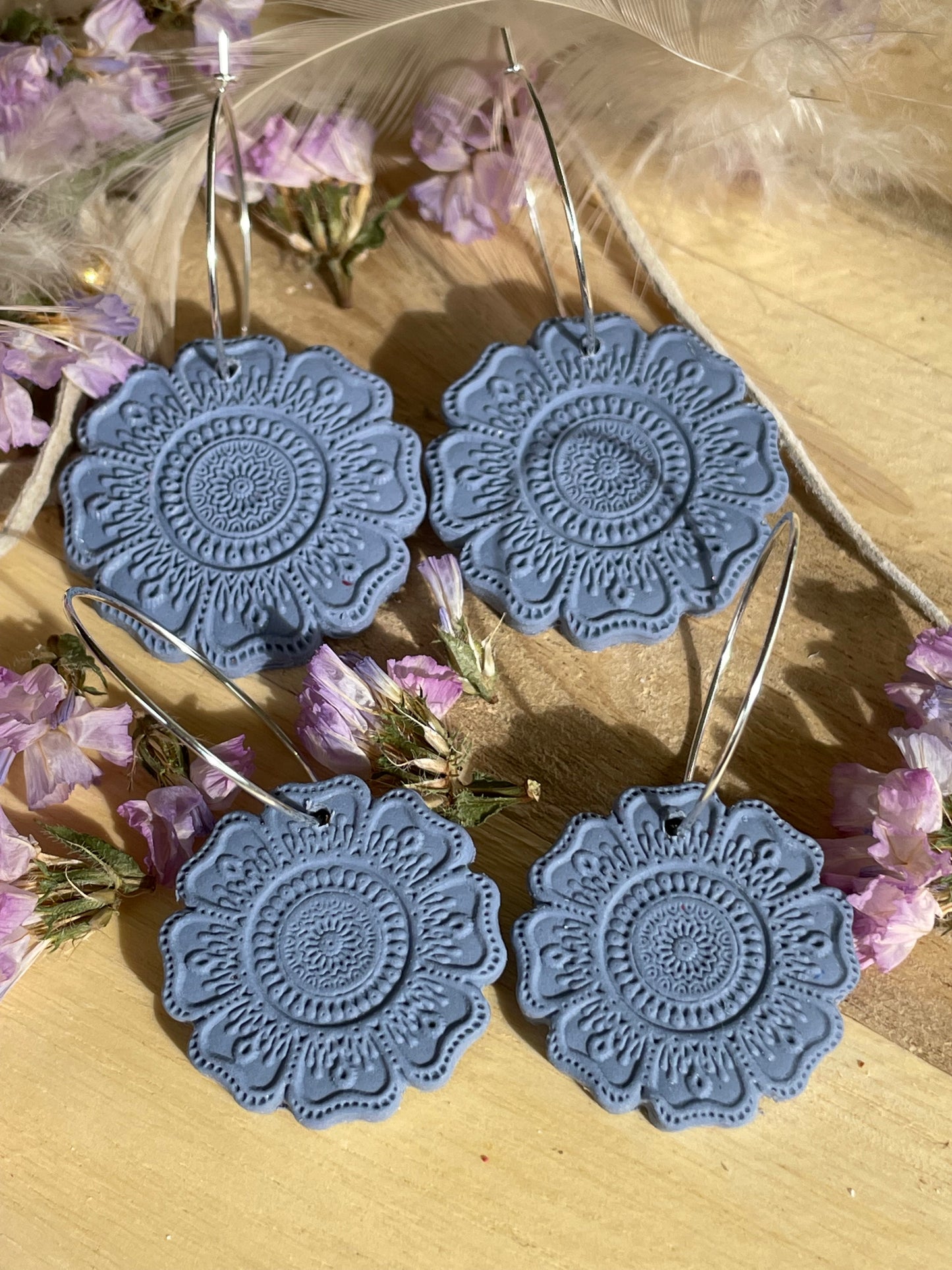 Mandala Hoop Large - Denim