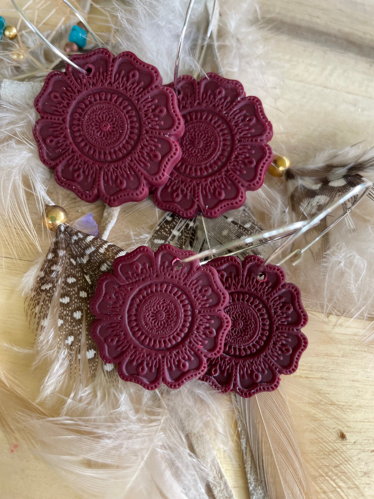 Mandala Hoop Small - Cabernet