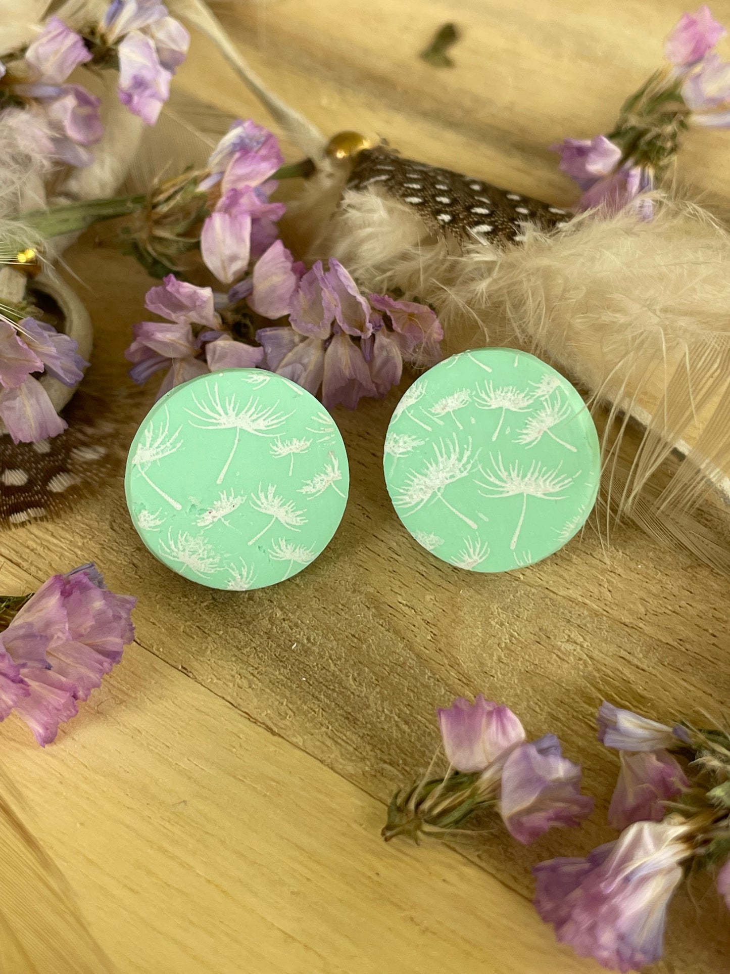 Dandelion Studs - Mint