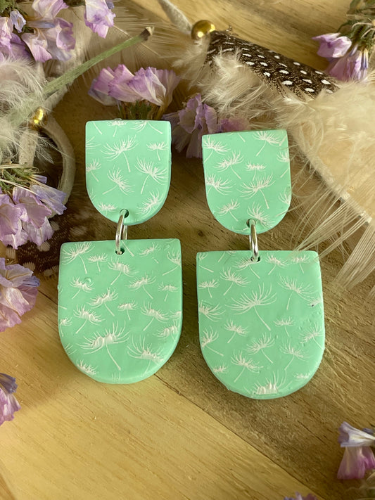 Dandelion Dangles - Double Print Mint