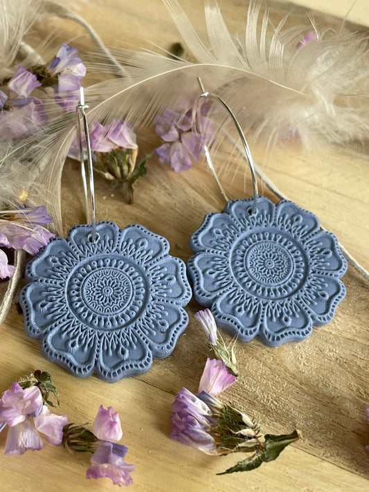 Mandala Hoop Large - Denim