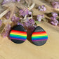 Rainbow Studs - Teardrop